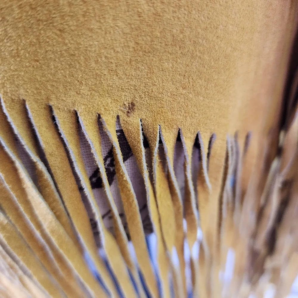 Canyon Creek Vintage Yellow Fringe Leather Jacket - Picture 11 of 15